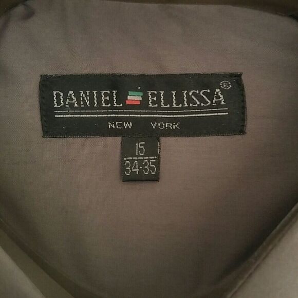 MEN'S BASIC FULL CUT DRESS SHIRT BY DANIEL ELLISSA - Picture 2 of 3